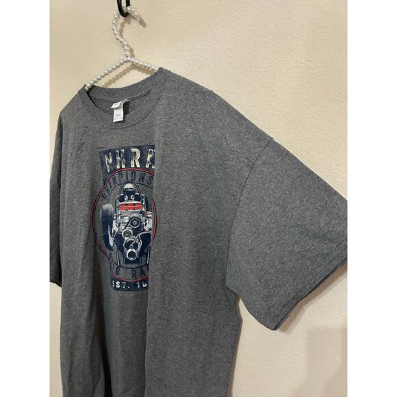 NHRA Championship Drag Racing T-Shirt Size XXL JOHN FORCE SIGNED Signature Top - Picture 7 of 10